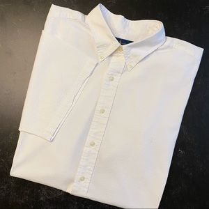 Men’s Ralph Lauren White Seersucker Shirt